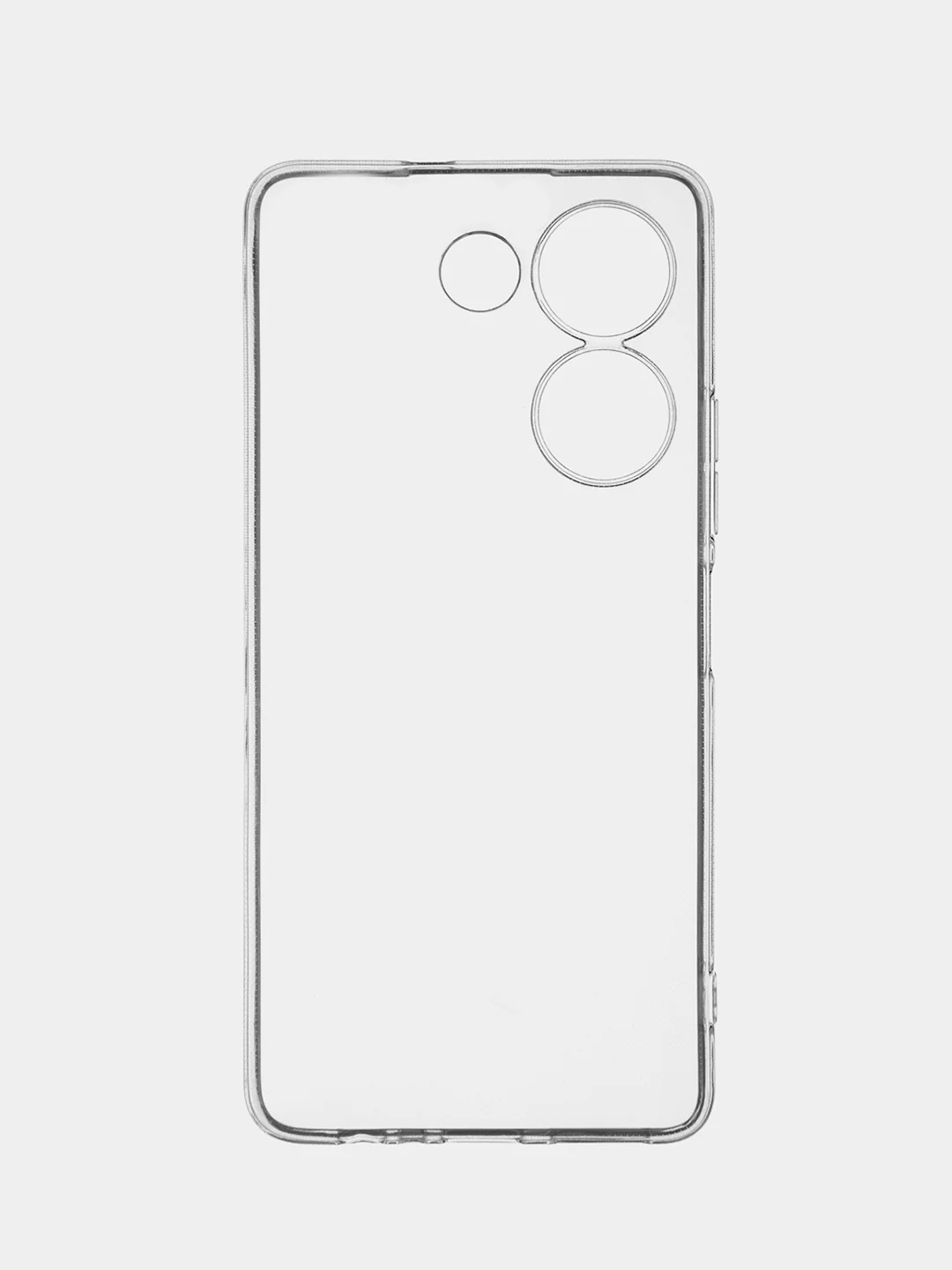 Прозрачный чехол для Tecno Camon 20, 20 Premier силиконовый BROSCORP с защитой камер и от прилипания