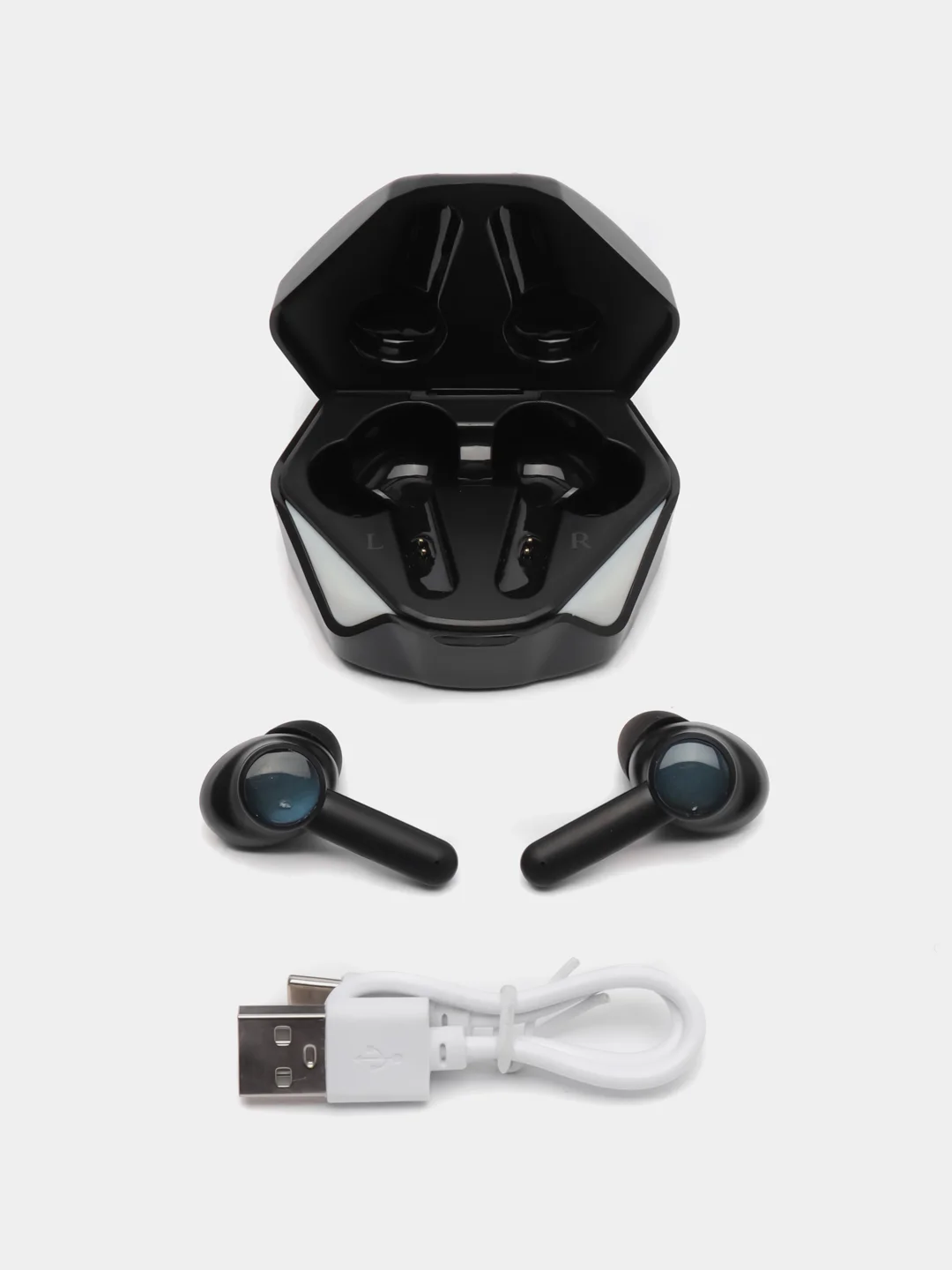 Черный наушники игровые K55, беспроводные