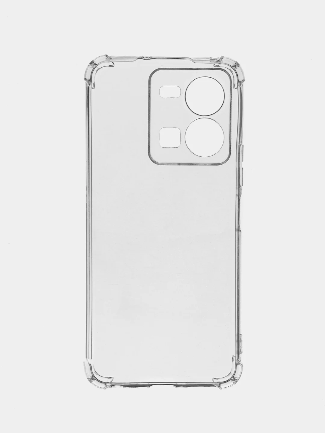 Серебряный чехол Vivo Y35 4G 2022 (Виво у35 4Г 2022), прозрачный