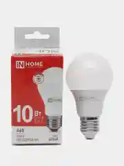 Лампа светодиодная LED-A60-VC 10Вт, 230В, Е27, 4000К, 950Лм, IN HOME