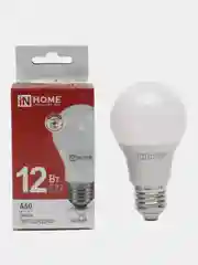 Лампа светодиодная LED-A60-VC 12Вт 230В Е27 4000К 1140 Лм, IN HOME
