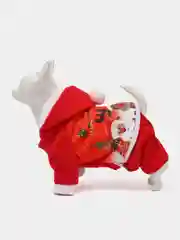 Новогодний комбинезон с капюшоном, для собак