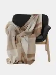 Карамельный флисовый плед, 120 х 160 см, подарок, покрывало и украшение на Новый Год