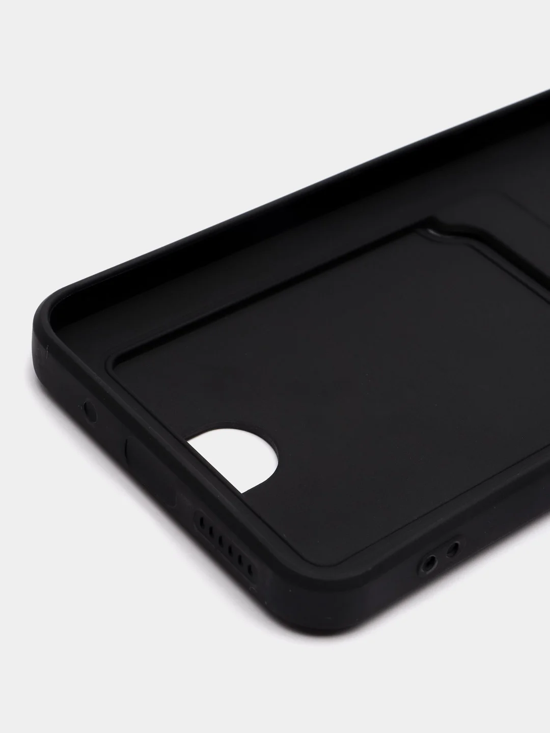 Черный чехол с карманом для Xiaomi Redmi 12 (Редми 12)