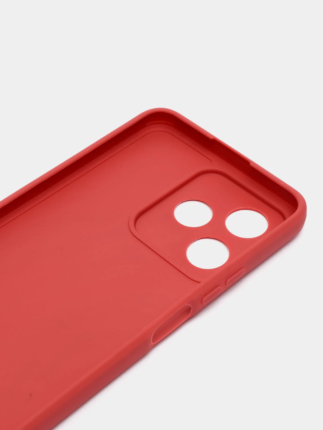 Красный чехол для Realme C51, C53 / Реалми C51, С53 / Realme Note 50, силиконовый, матовый