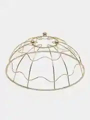 Фруктовница глубокая, 23*23*9 см, цвет золото
