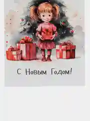 Рыжий новогодние открытки, 9 х 14,8 см, открытки с новым годом