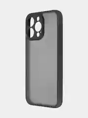 Черный чехол для Apple iPhone 14, 15 Pro Max/Pro/Plus пластиковый BROSCORP с силиконовой защитой