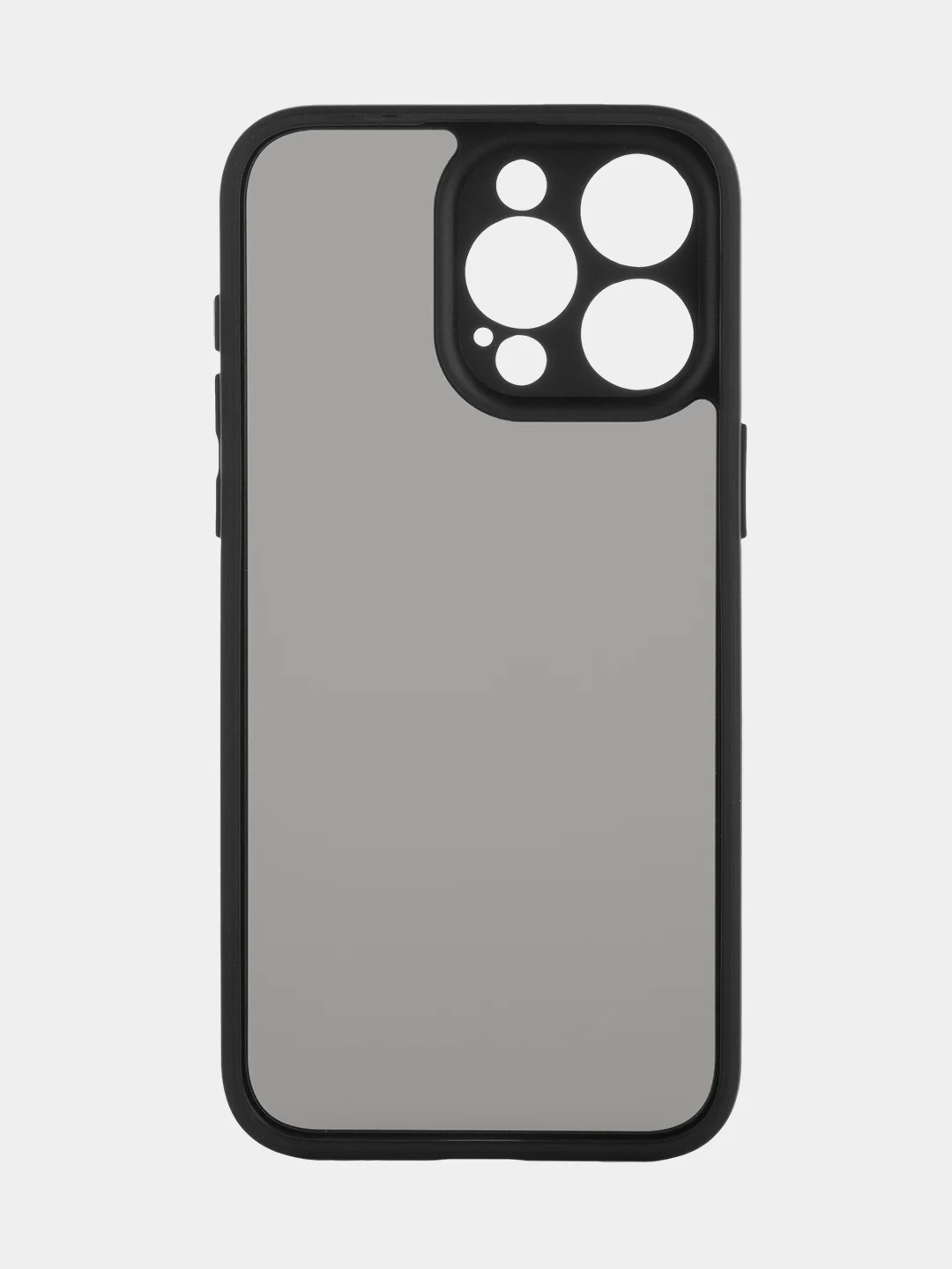 Черный чехол для Apple iPhone 14, 15 Pro Max/Pro/Plus пластиковый BROSCORP с силиконовой защитой