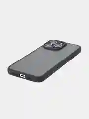 Черный чехол для Apple iPhone 14, 15 Pro Max/Pro/Plus пластиковый BROSCORP с силиконовой защитой