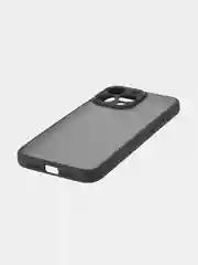 Черный чехол для Apple iPhone 14, 15 Pro Max/Pro/Plus пластиковый BROSCORP с силиконовой защитой