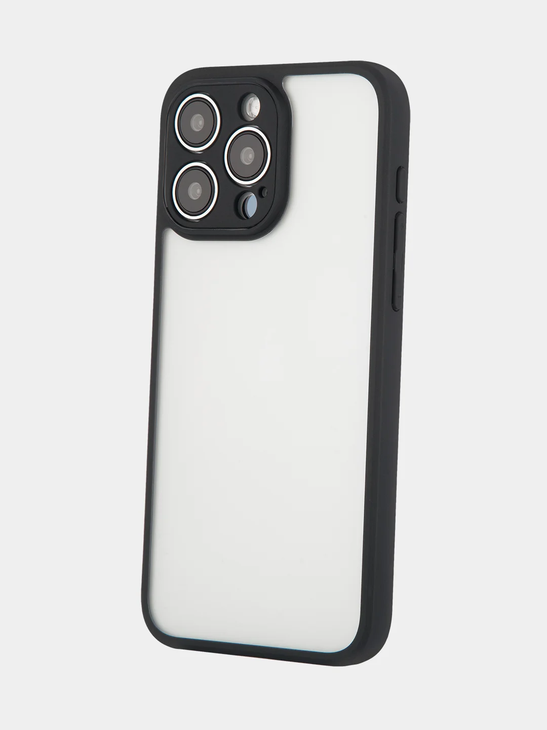 Белый чехол для Apple iPhone 14, 15 Pro Max/Pro/Plus пластиковый BROSCORP с силиконовой защитой