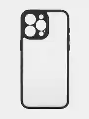 Белый чехол для Apple iPhone 14, 15 Pro Max/Pro/Plus пластиковый BROSCORP с силиконовой защитой
