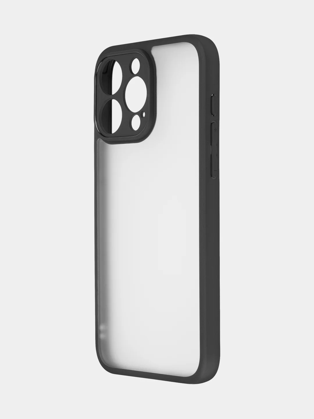 Белый чехол для Apple iPhone 14, 15 Pro Max/Pro/Plus пластиковый BROSCORP с силиконовой защитой