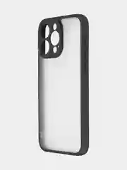 Белый чехол для Apple iPhone 14, 15 Pro Max/Pro/Plus пластиковый BROSCORP с силиконовой защитой