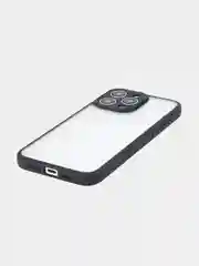 Белый чехол для Apple iPhone 14, 15 Pro Max/Pro/Plus пластиковый BROSCORP с силиконовой защитой