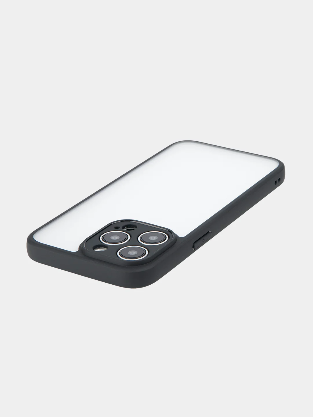 Белый чехол для Apple iPhone 14, 15 Pro Max/Pro/Plus пластиковый BROSCORP с силиконовой защитой