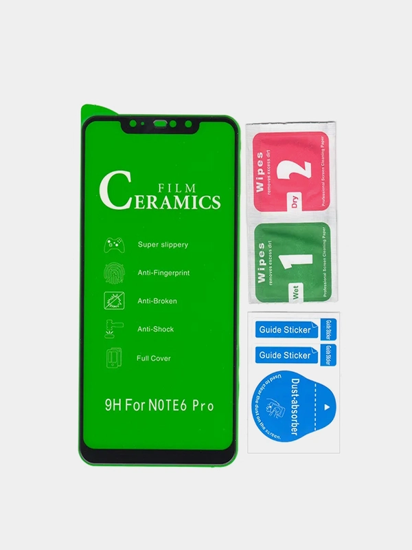 Защитное стекло Ceramic для Xiaomi Redmi Note 6 pro, Note 7, Note 8, Note 8T, POCO m5s