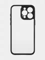 Белый чехол для iPhone 15 / 15 Plus / 15 Pro / 15 Pro Max пластик с силиконовой окантовкой, ROSCO