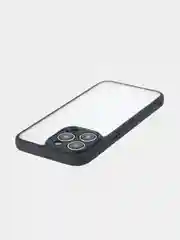 Белый чехол для iPhone 15 / 15 Plus / 15 Pro / 15 Pro Max пластик с силиконовой окантовкой, ROSCO