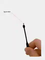 Черный микронаушник магнитный Help-Ear Crona Lite проводной, на батарейке, встроенный микрофон
