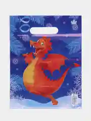Индиго пакет для подарка новогодний, полиэтиленовый,набор 5шт,10 шт, размер 20 х 30 см