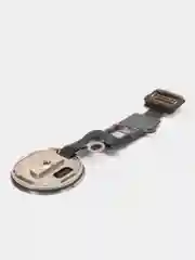 Серебряный кнопка Home для iPhone 7, 7 Plus, 6, 6S, 6S Plus с толкателем и шлейфом