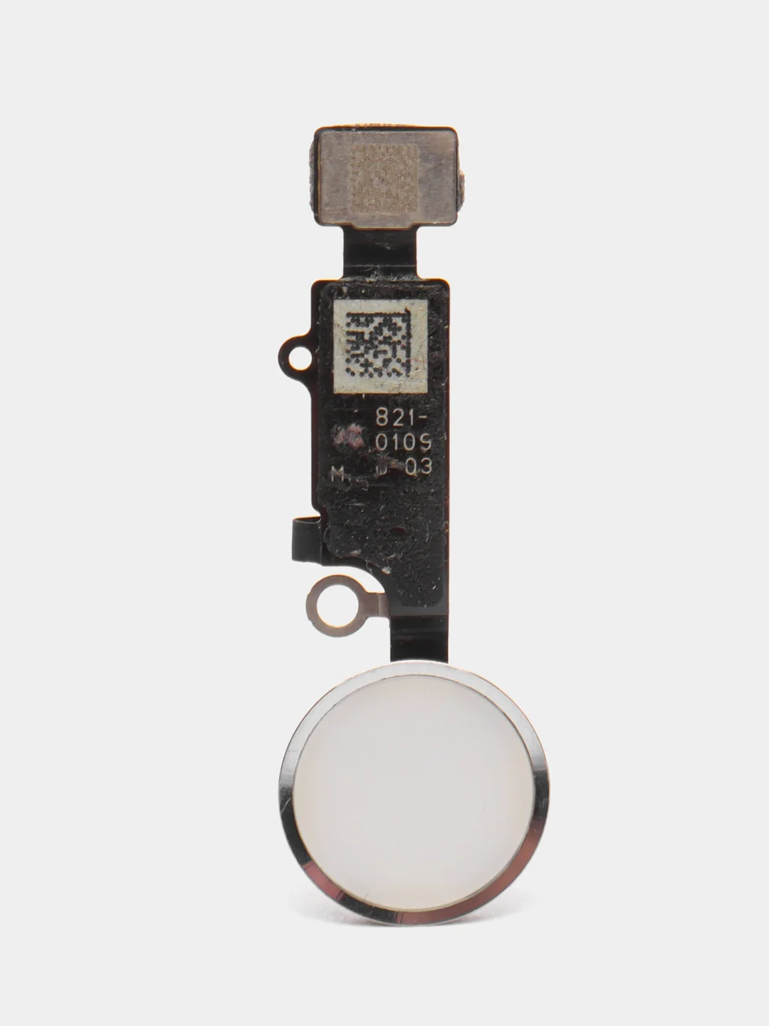 Серебряный кнопка Home для iPhone 7, 7 Plus, 6, 6S, 6S Plus с толкателем и шлейфом