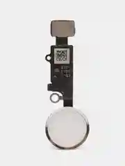 Серебряный кнопка Home для iPhone 7, 7 Plus, 6, 6S, 6S Plus с толкателем и шлейфом