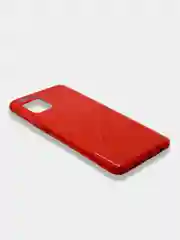 Красный чехол блестящий Samsung Galaxy A02S, A52, A72, накладка c блёстками Самсунг
