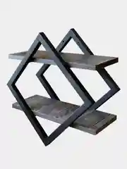 Белый полка настенная Лофт