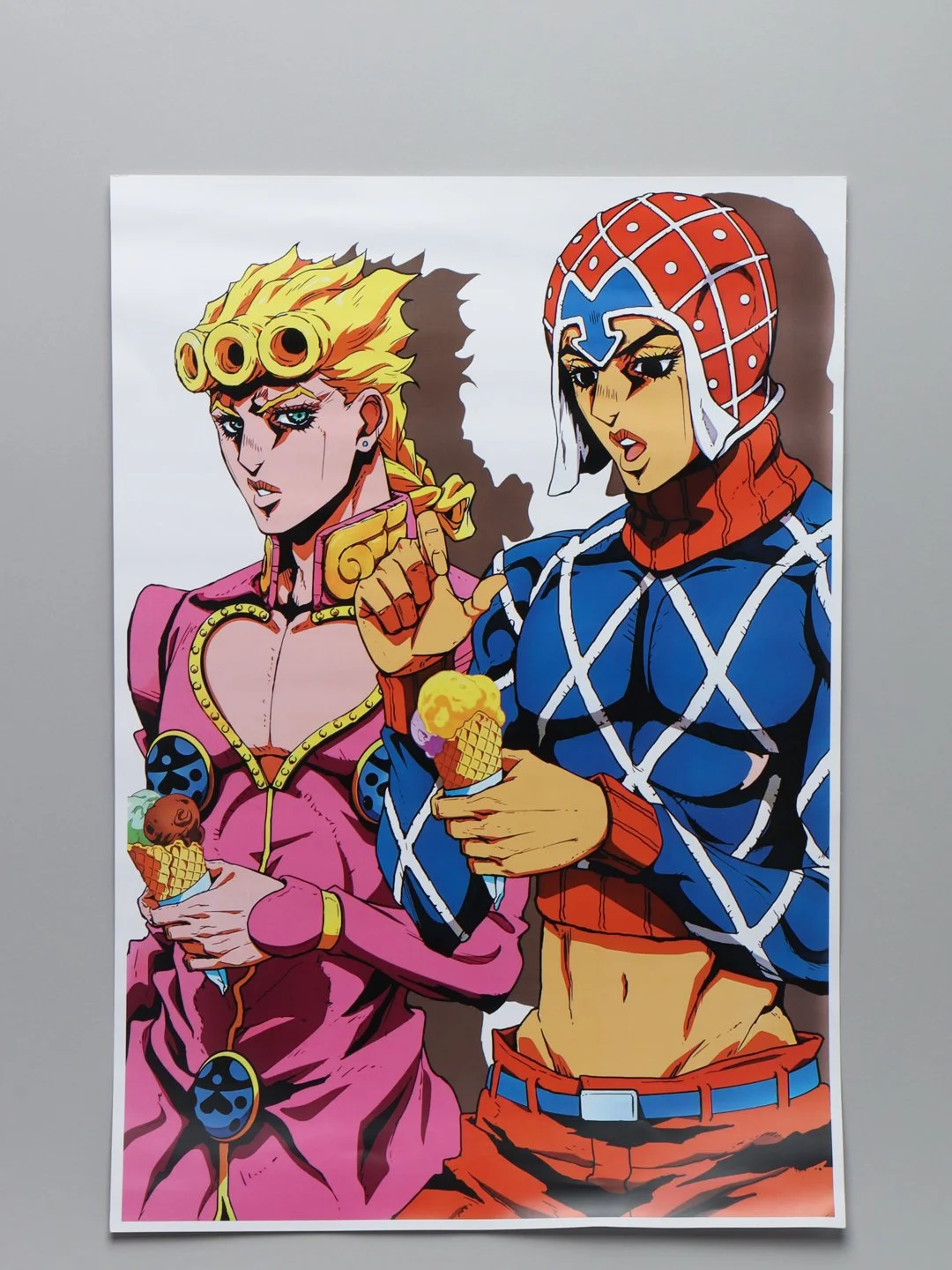 Медный плакат аниме Клинок рассекающий демонов, ДжоДжо, JoJo, Kimetsu no Yaiba