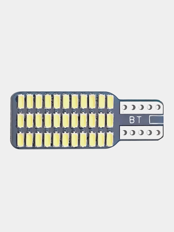 Автолампа светодиодная односторонняя T10 W5W. 10 Вт. 33 LED. свечение белое 1 шт