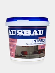 Краска интерьерная AUSBAU для стен и потолков, латексная INTERIOR белая