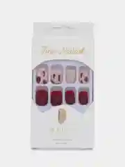 Медный накладные ногти, с дизайном