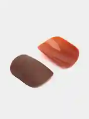Хаки накладные ногти, с дизайном