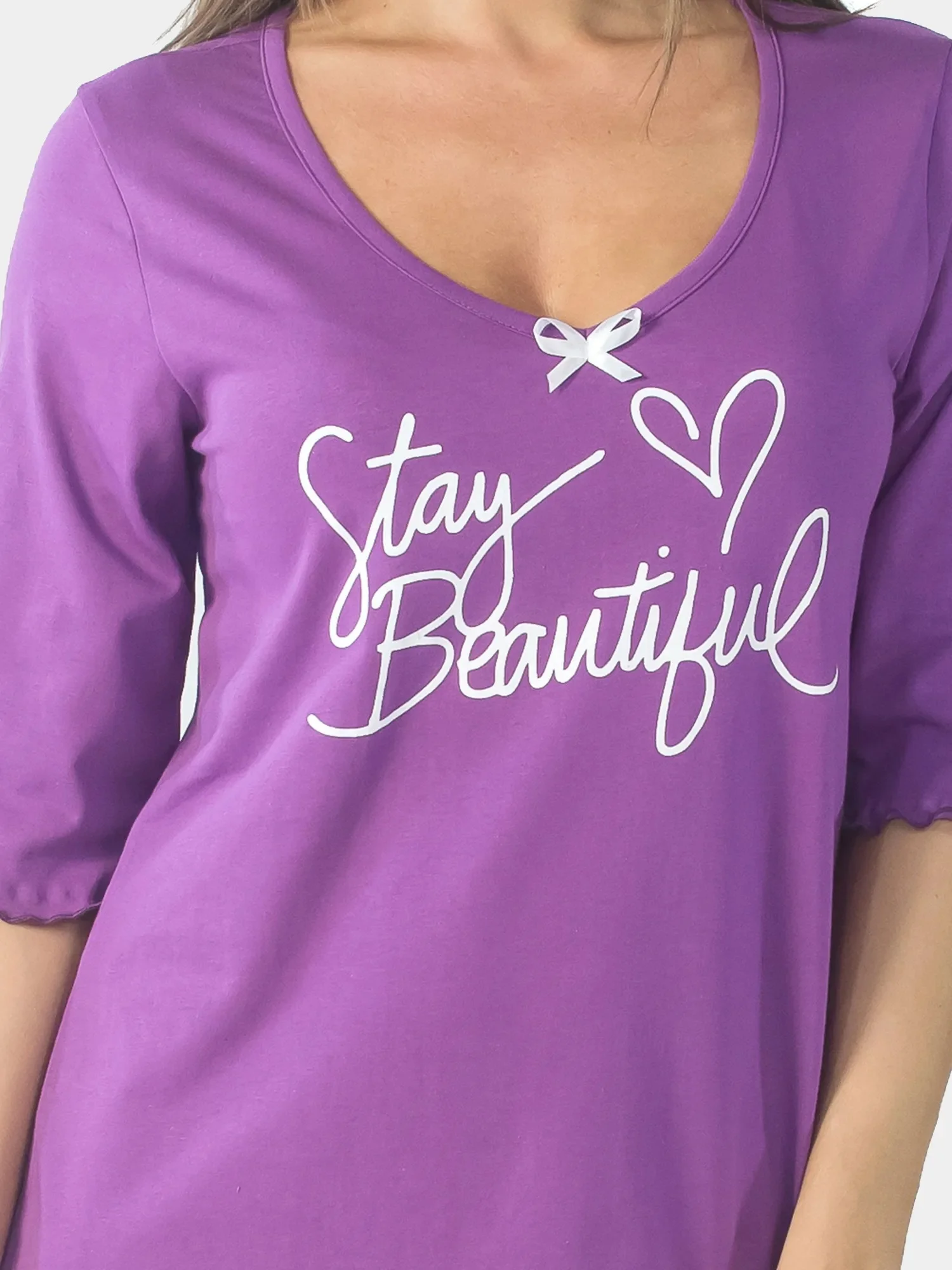 Ночная сорочка Stay beautiful КС1366П13 фиолетовый, KLERY