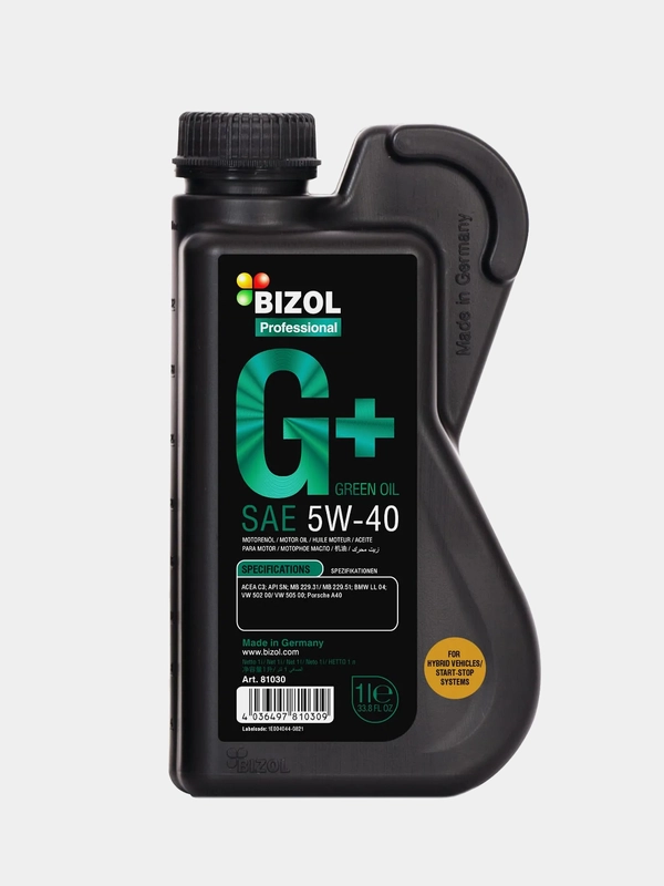 Моторное масло BIZOL Green Oil+ 5W-40