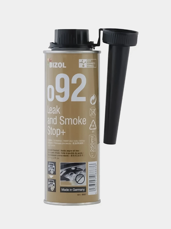 Присадка для восстановления сальников и уплотнений двигателя Bizol Leak and Smoke Stop