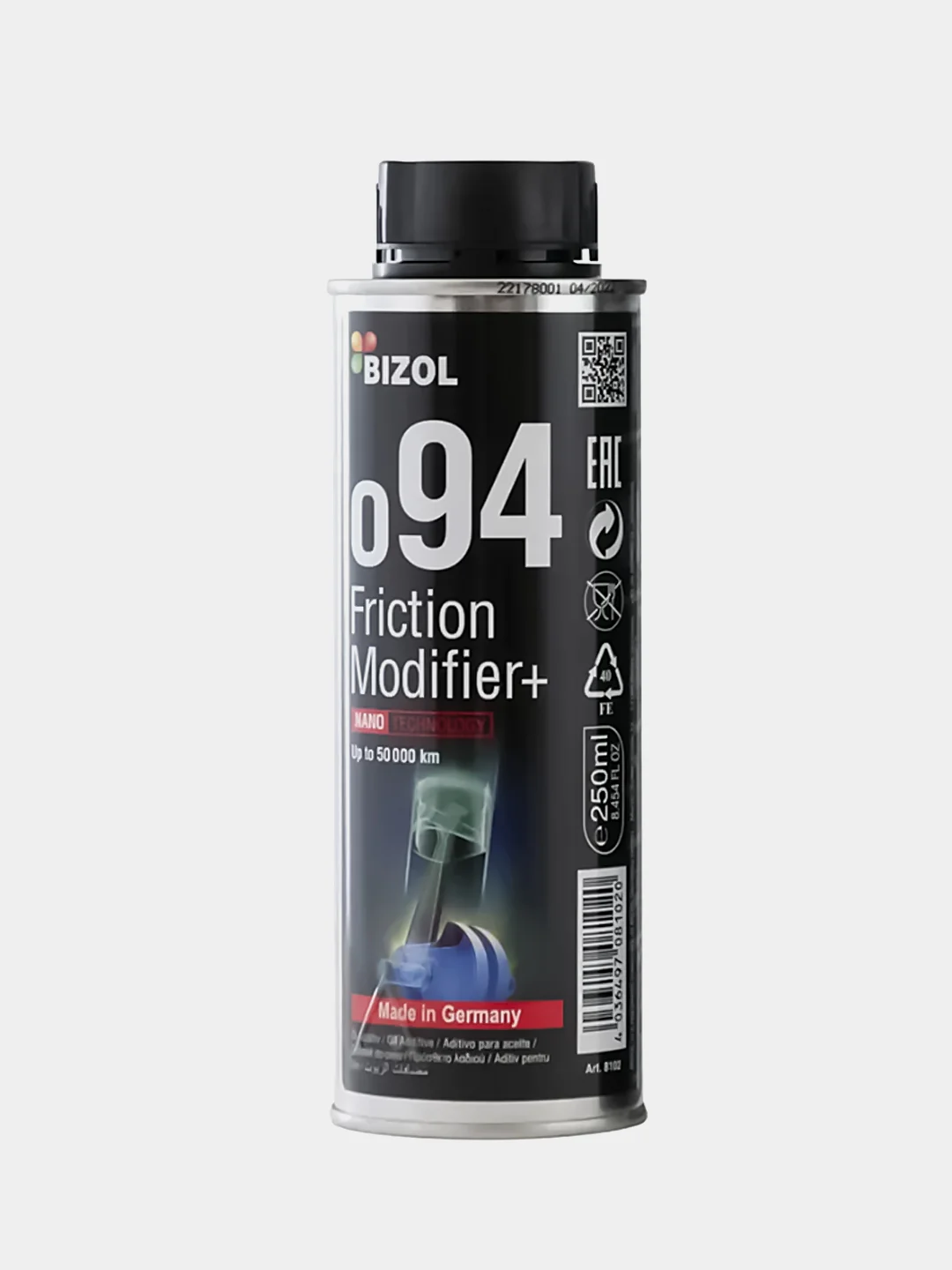Антифрикционная присадка в моторное масло BIZOL Friction Modifier+ o94