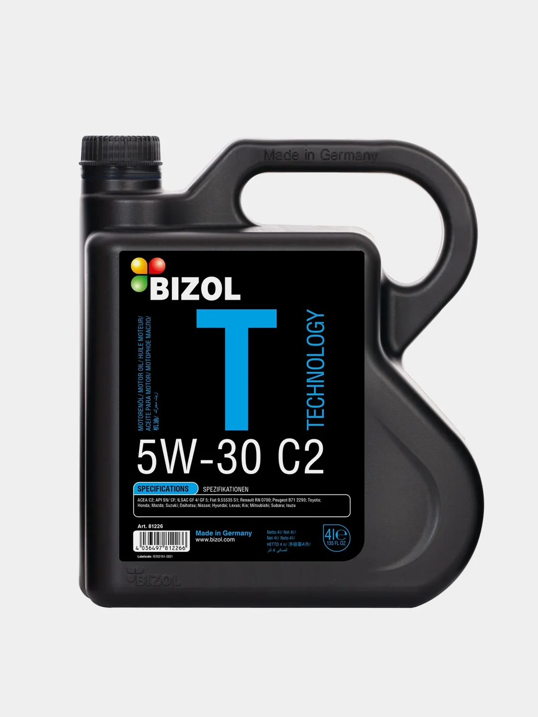 Моторное масло BIZOL Technology 5W-30 C2