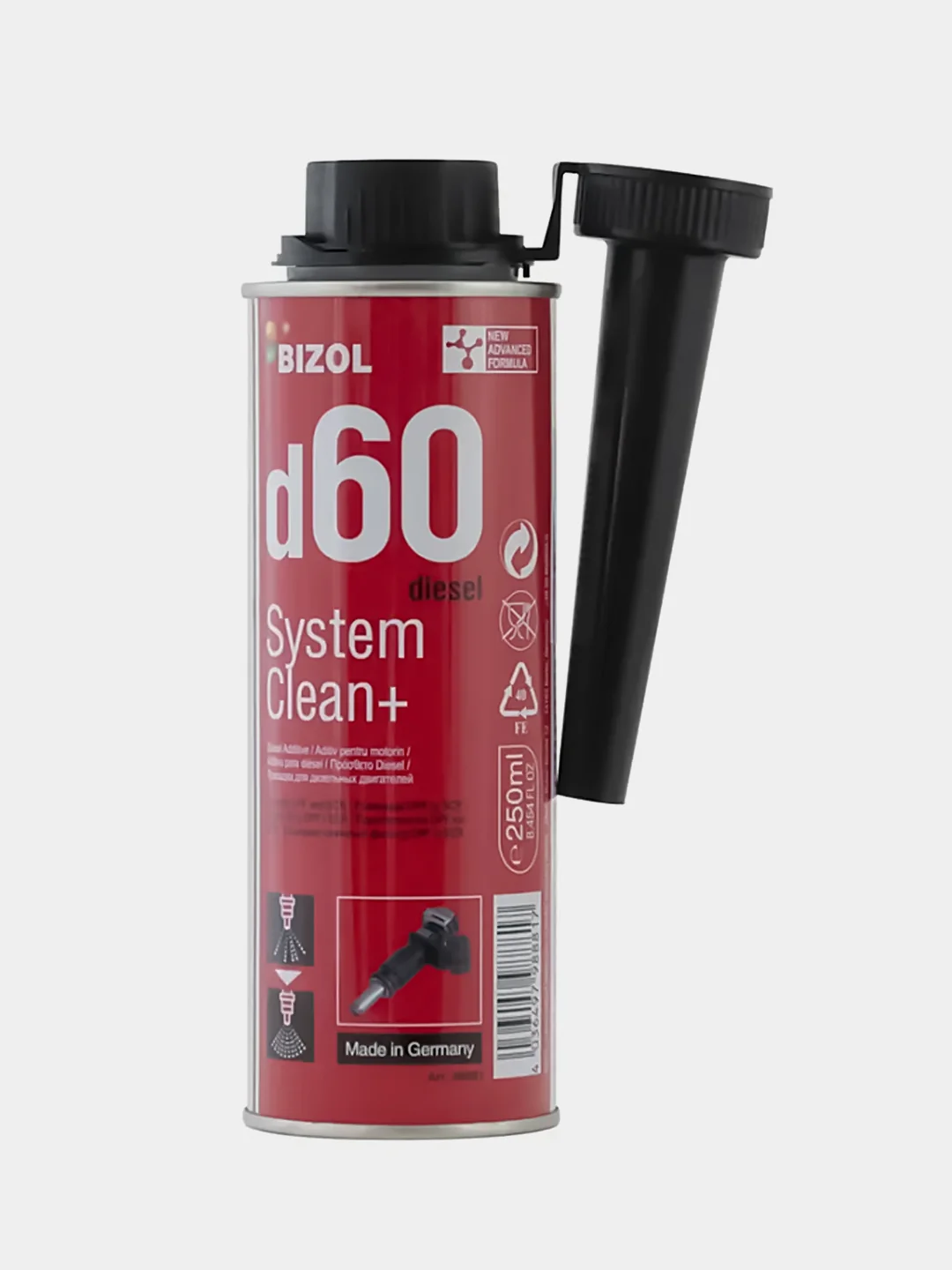 Присадка для очистки топливной системы дизельного двигателя BIZOL Diesel System Clean+d60*