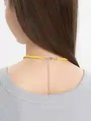 Желтый чокер из бисера