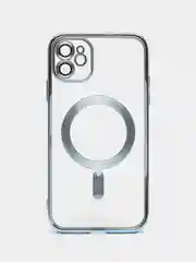Голубой чехол c защитой камеры iPhone 11, 13, 14, 14pro, 14 pro max, 15 pro, 15 pro max MagSafe