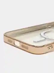 Золотой чехол c защитой камеры iPhone 11, 13, 14, 14pro, 14 pro max, 15 pro, 15 pro max MagSafe