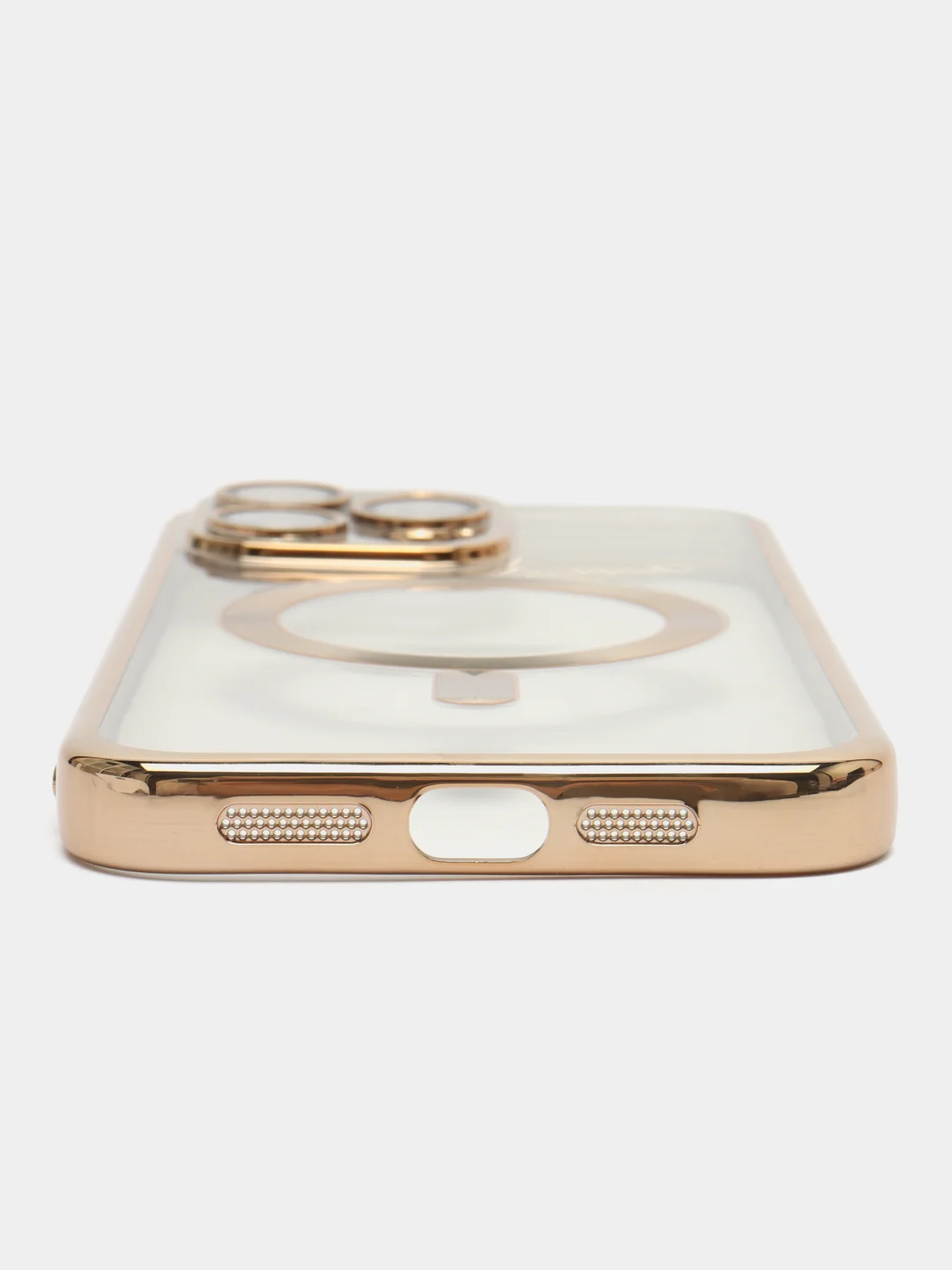 Золотой чехол c защитой камеры iPhone 11, 13, 14, 14pro, 14 pro max, 15 pro, 15 pro max MagSafe