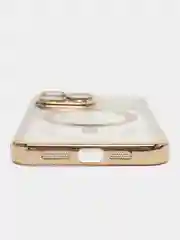 Золотой чехол c защитой камеры iPhone 11, 13, 14, 14pro, 14 pro max, 15 pro, 15 pro max MagSafe