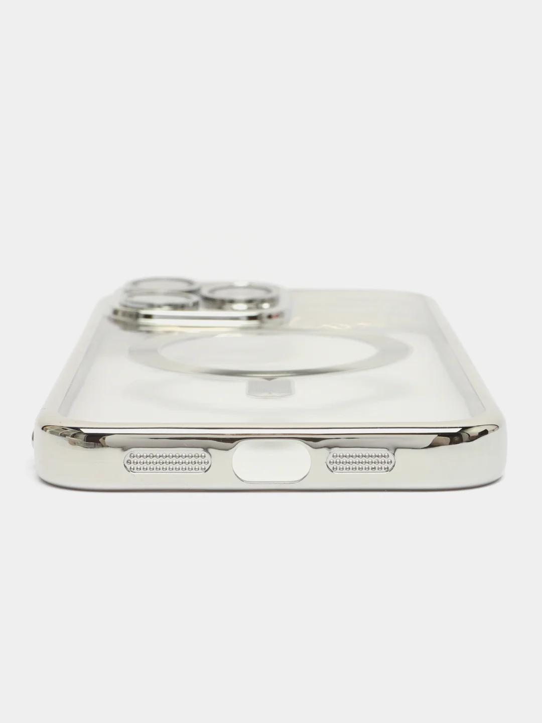 Серебряный чехол c защитой камеры iPhone 11, 13, 14, 14pro, 14 pro max, 15 pro, 15 pro max MagSafe