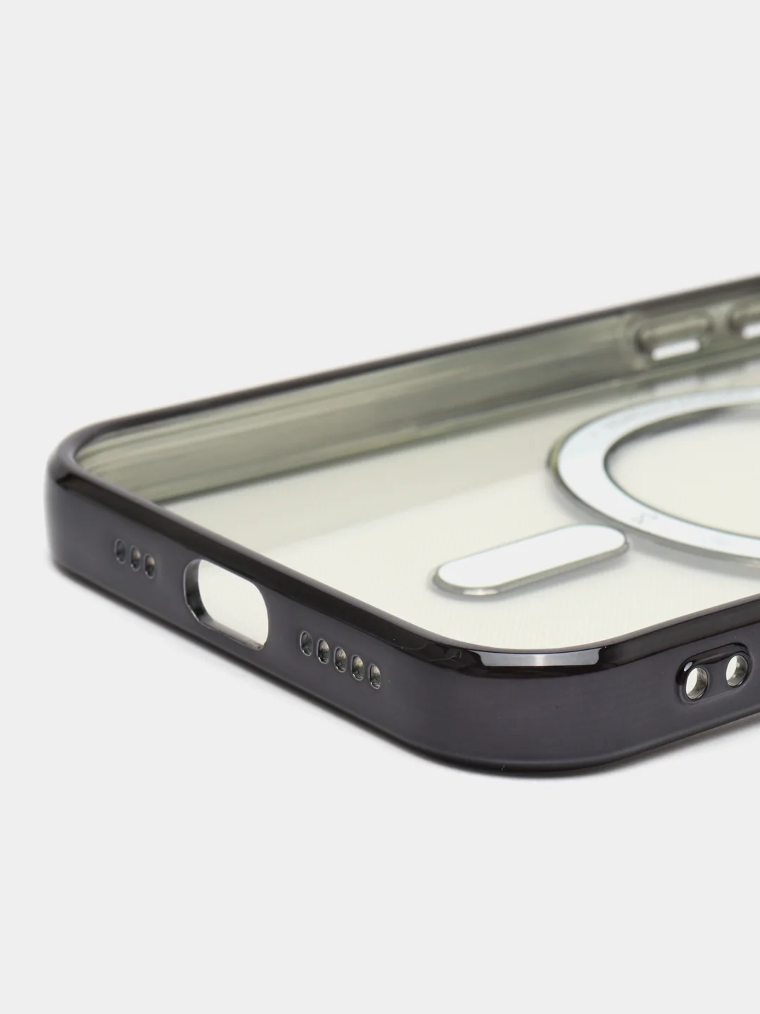 Черный чехол c защитой камеры iPhone 11, 13, 14, 14pro, 14 pro max, 15 pro, 15 pro max MagSafe