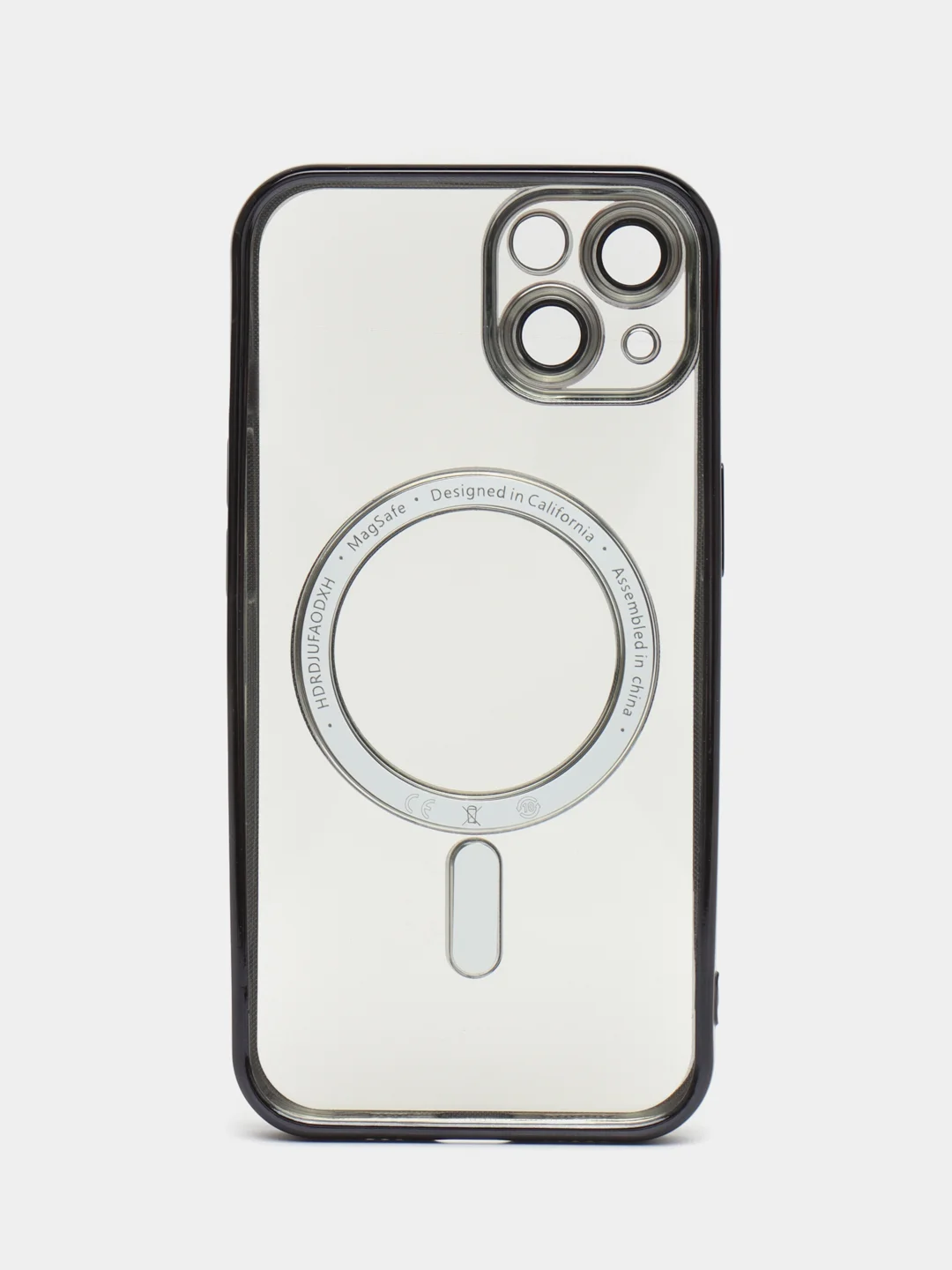Черный чехол c защитой камеры iPhone 11, 13, 14, 14pro, 14 pro max, 15 pro, 15 pro max MagSafe